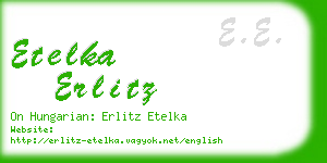etelka erlitz business card
